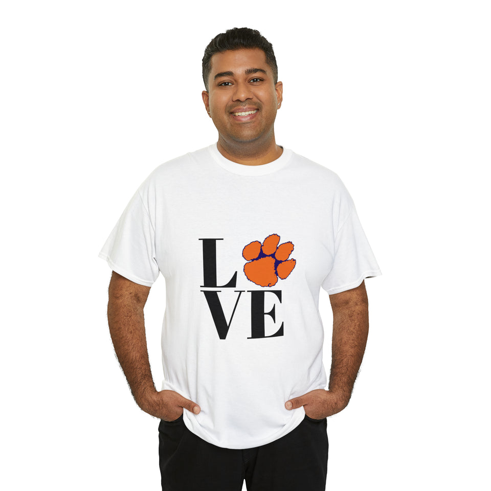 LOVE Clemson Unisex Heavy Cotton Tee