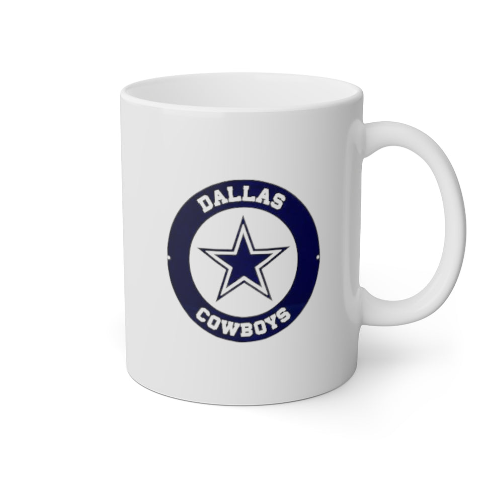 Dallas Cowboys White Mug, 11oz