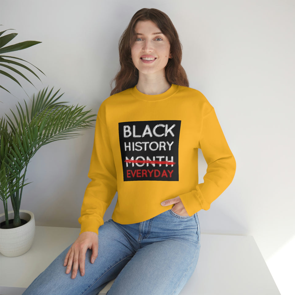Black History Everyday Unisex Heavy Blend™ Crewneck Sweatshirt