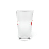 DST Heart Pint Glass, 16oz