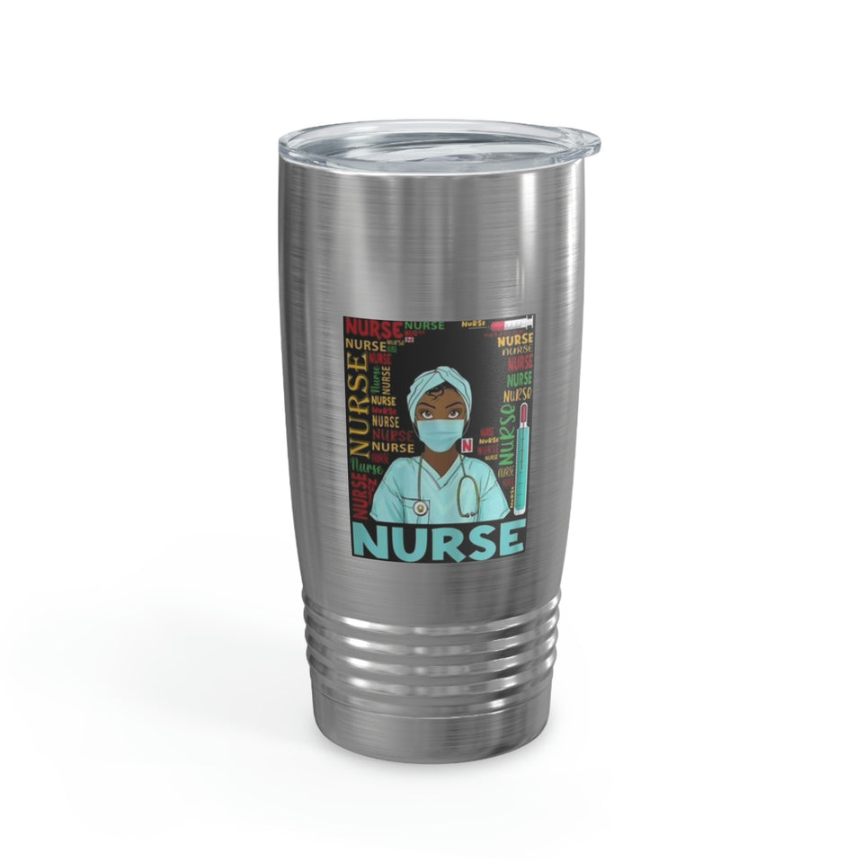 Black Nurse Ringneck Tumbler, 20oz