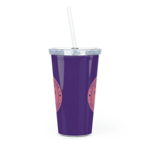 Happy Mother's Day Stepmom Spanish  Plastic Tumbler with Straw