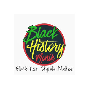 Black Hair Stylists Matter Square Magnet