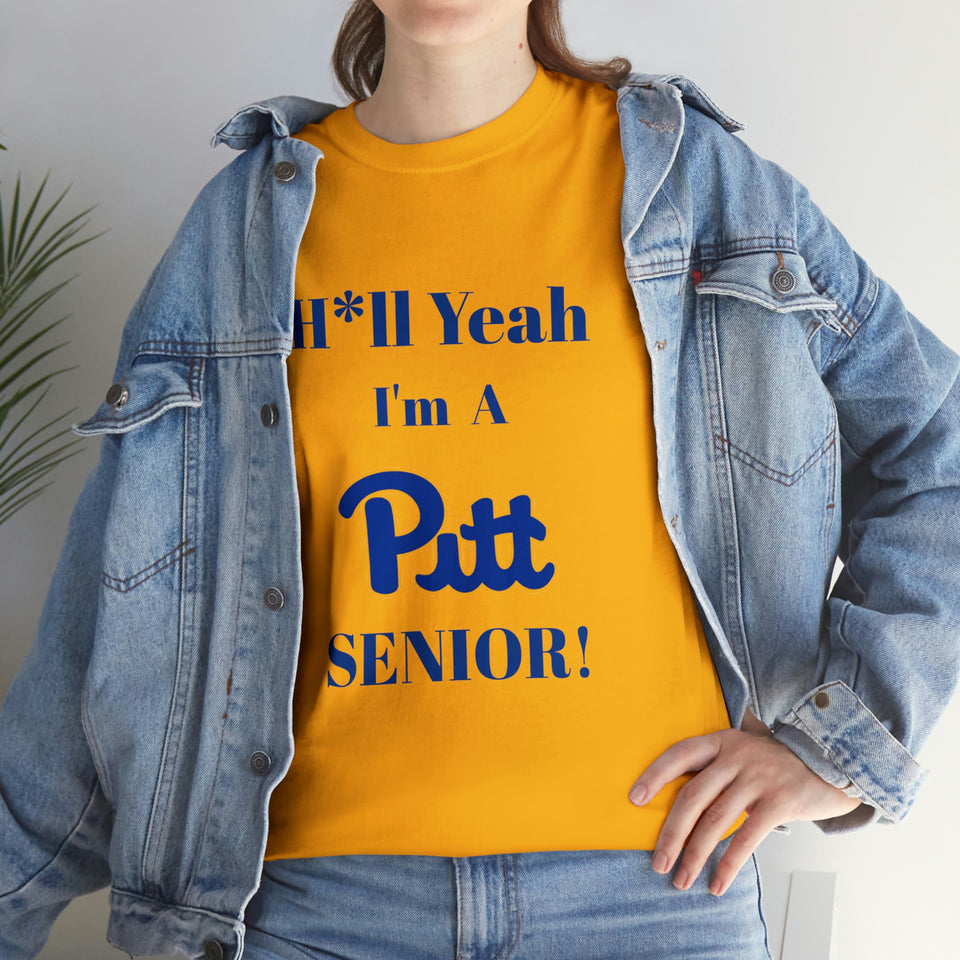 H*ll Yeah! University of Pittsburgh Senior Unisex Heavy Cotton Tee