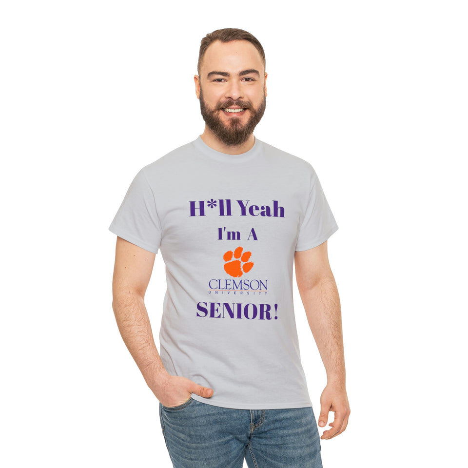 H*ll Yeah! Clemson Senior Unisex Heavy Cotton Tee