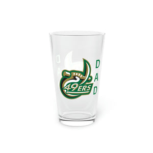 UNCC Dad Pint Glass, 16oz