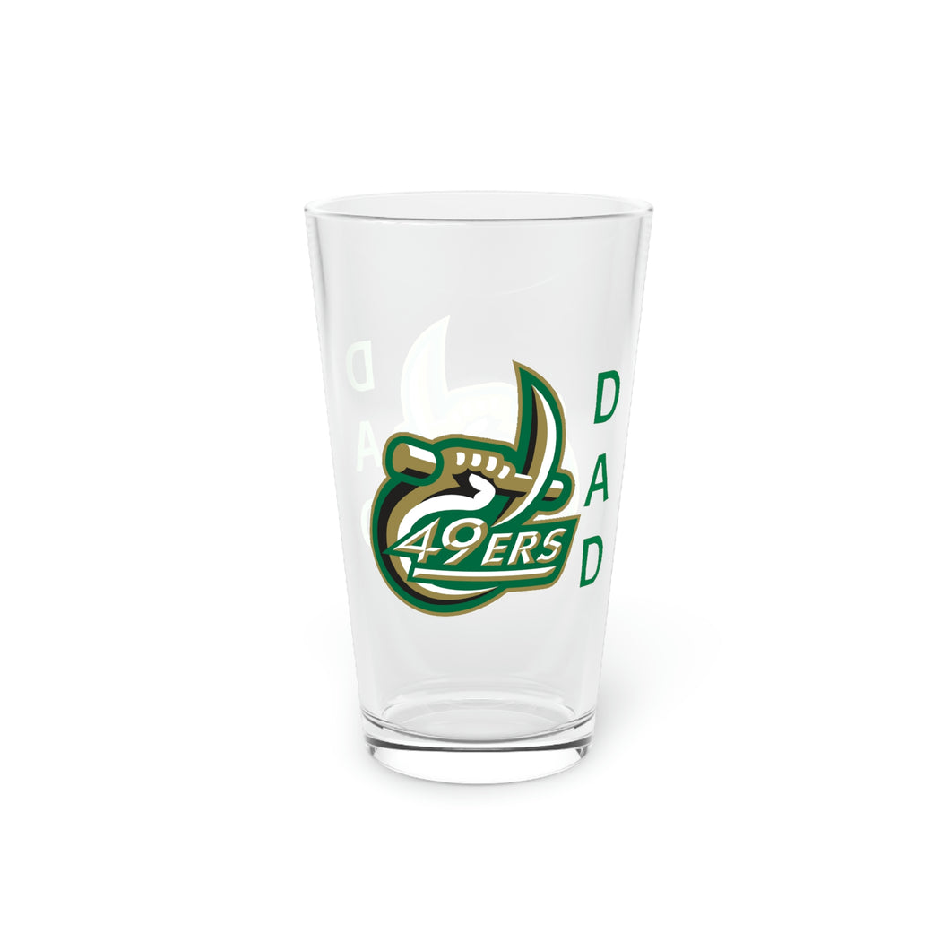 UNCC Dad Pint Glass, 16oz