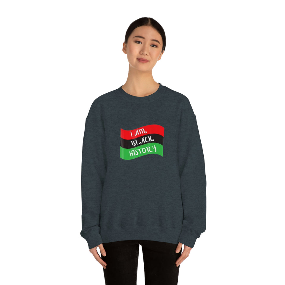 I Am Black History Unisex Heavy Blend™ Crewneck Sweatshirt