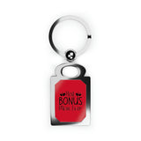 Best Bonus Mom Ever Rectangle Photo Keyring