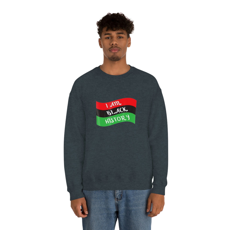 I Am Black History Unisex Heavy Blend™ Crewneck Sweatshirt
