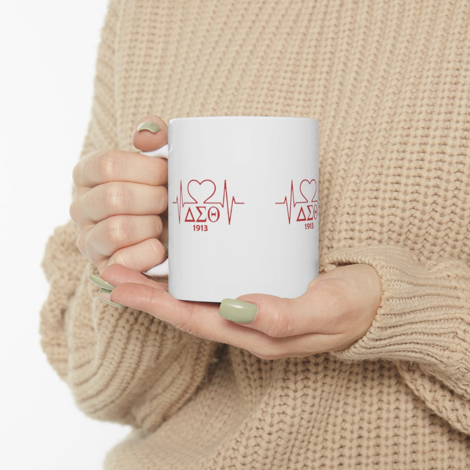 Delta Heartbeat Ceramic Mug 11oz