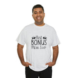 Best Bonus Mom Ever Unisex Heavy Cotton Tee