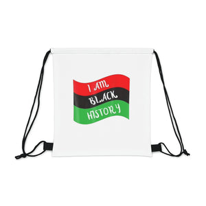 I Am Black History Outdoor Drawstring Bag