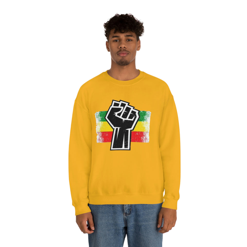 Black Fist Unisex Heavy Blend™ Crewneck Sweatshirt