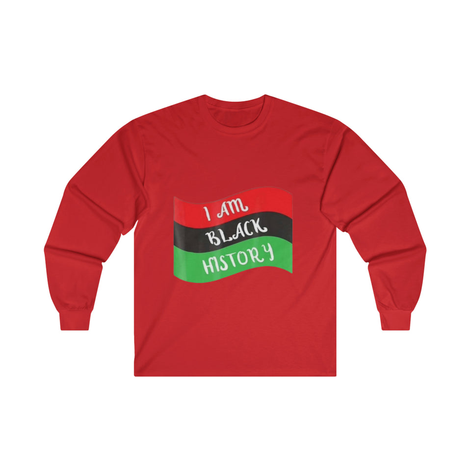 I Am Black History Ultra Cotton Long Sleeve Tee