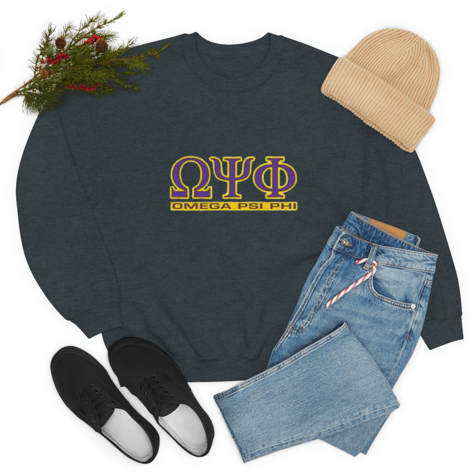 Omega Psi Phi Unisex Heavy Blend™ Crewneck Sweatshirt