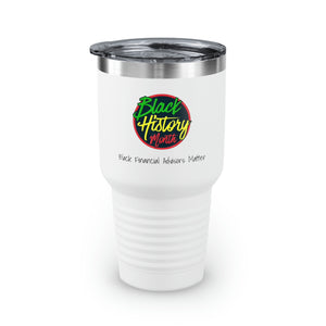 Black Financial Advisors Matter Ringneck Tumbler, 30oz