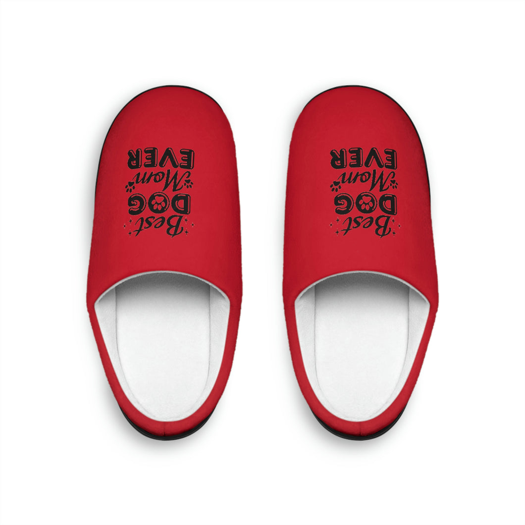 Best Dog Mom Ever Women's Indoor Slippers