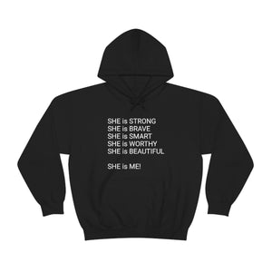 SHE IS Unisex Heavy Blend™ Hooded Sweatshirt