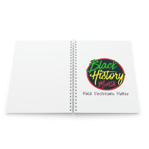 Black Electricians Matter Spiral Notebook