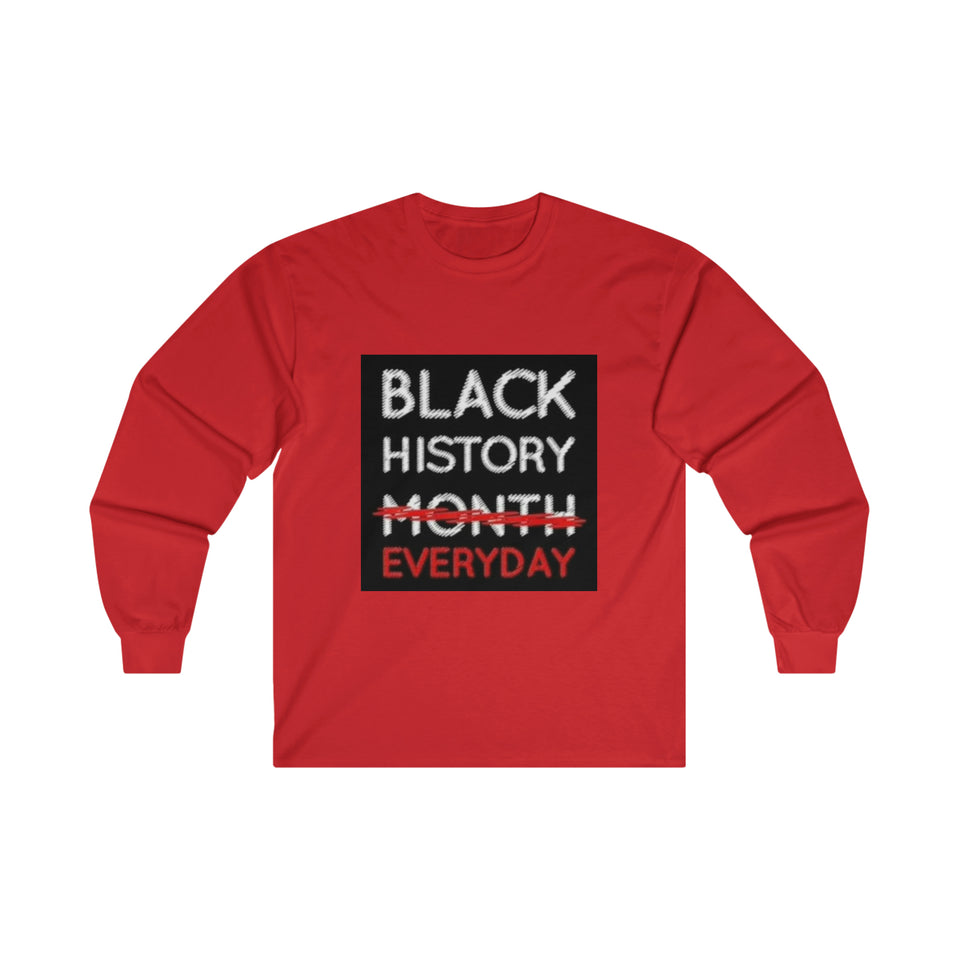 Black History Everyday Ultra Cotton Long Sleeve Tee