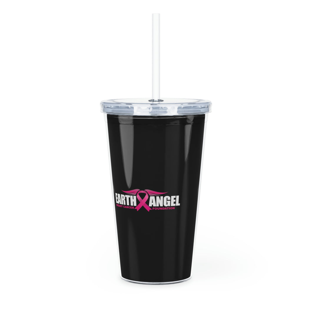 Earth Angel Plastic Tumbler with Straw