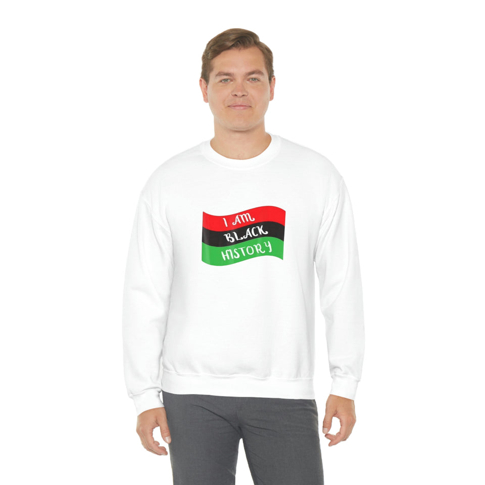 I Am Black History Unisex Heavy Blend™ Crewneck Sweatshirt