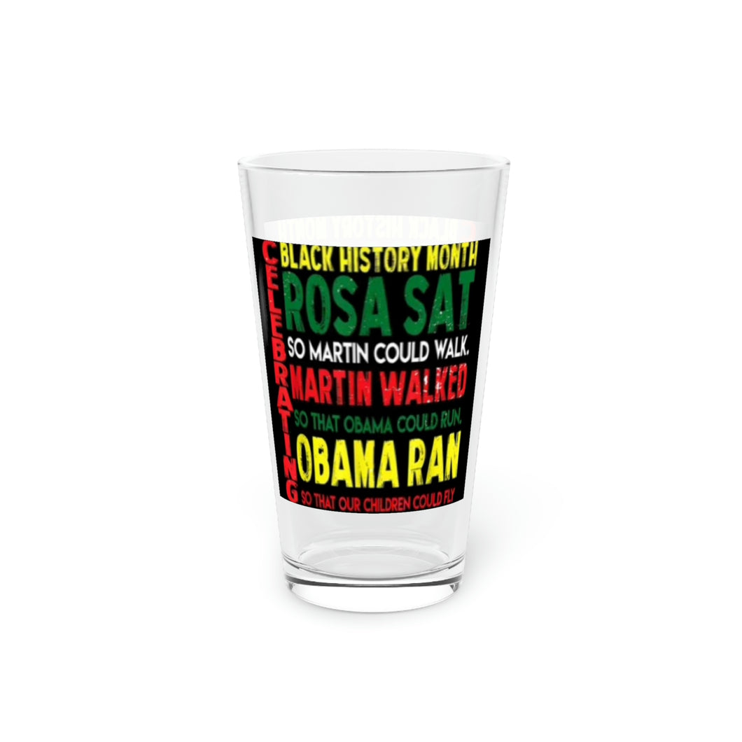 Celebrating Black History Month Pint Glass, 16oz