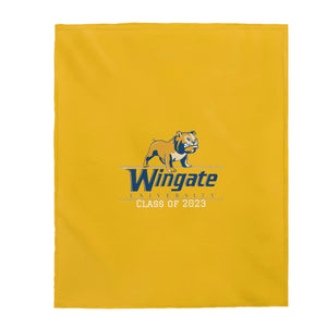 Wingate Class of 2023 Velveteen Plush Blanket