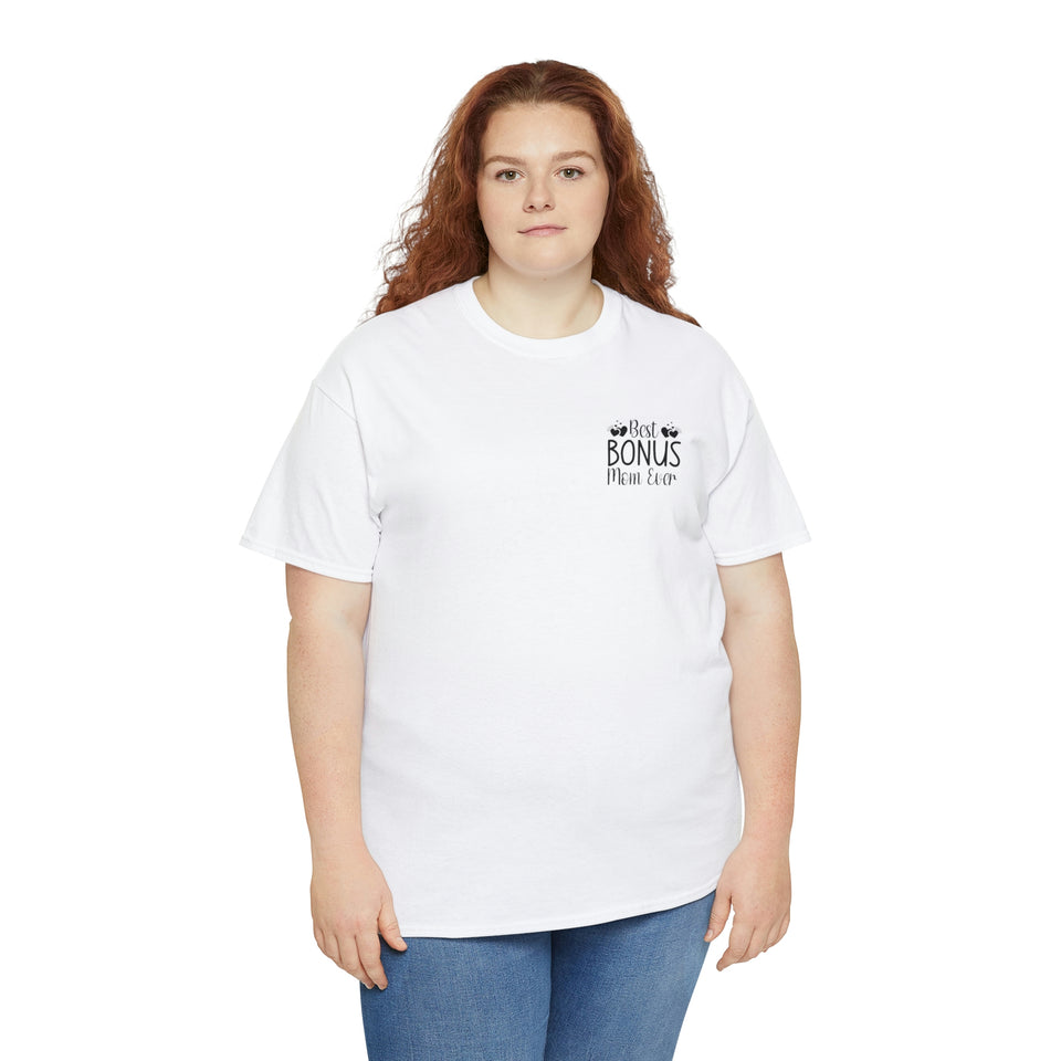 Best Bonus Mom Ever Unisex Heavy Cotton Tee