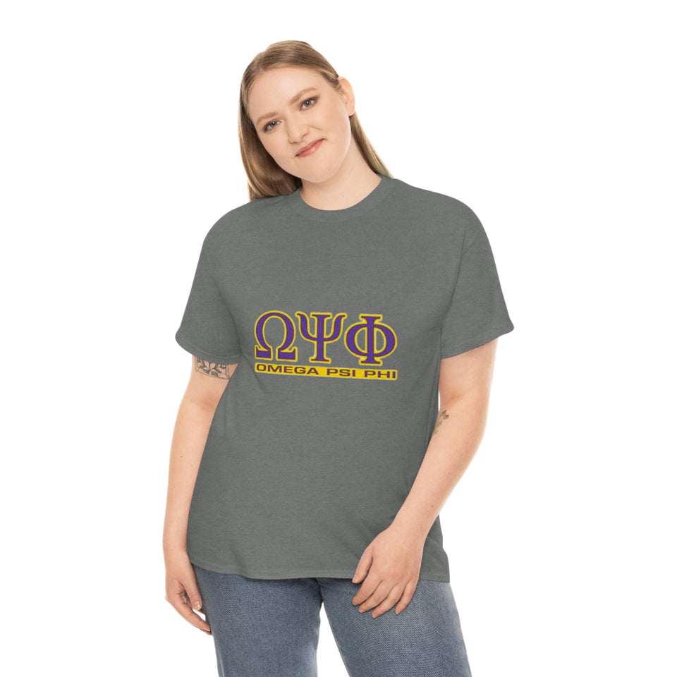 Omega Psi Phi Unisex Heavy Cotton Tee