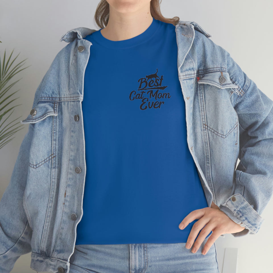 Best Cat Mom Ever Unisex Heavy Cotton Tee