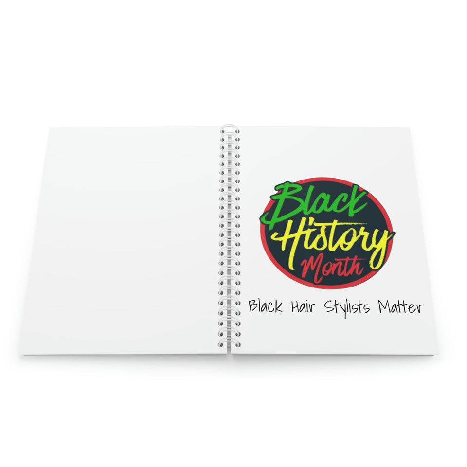 Black Hair Stylists Matter Spiral Notebook