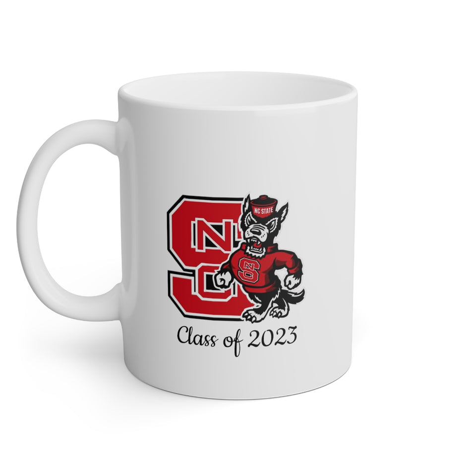 NC State Class of 2023 White Mug, 11oz