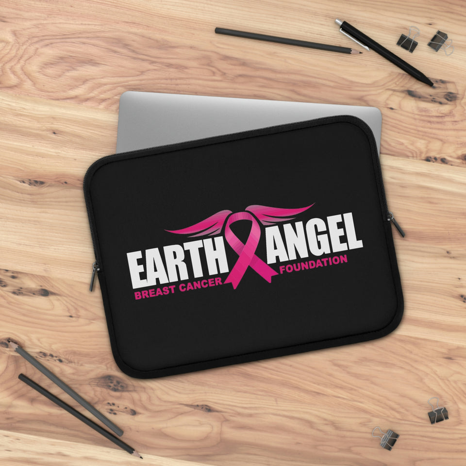 Earth Angel Black Laptop Sleeve