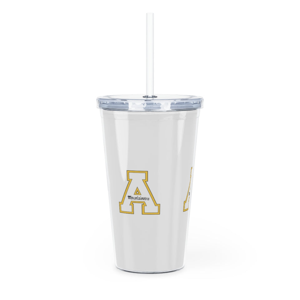 Appalachian State Plastic Tumbler with Straw