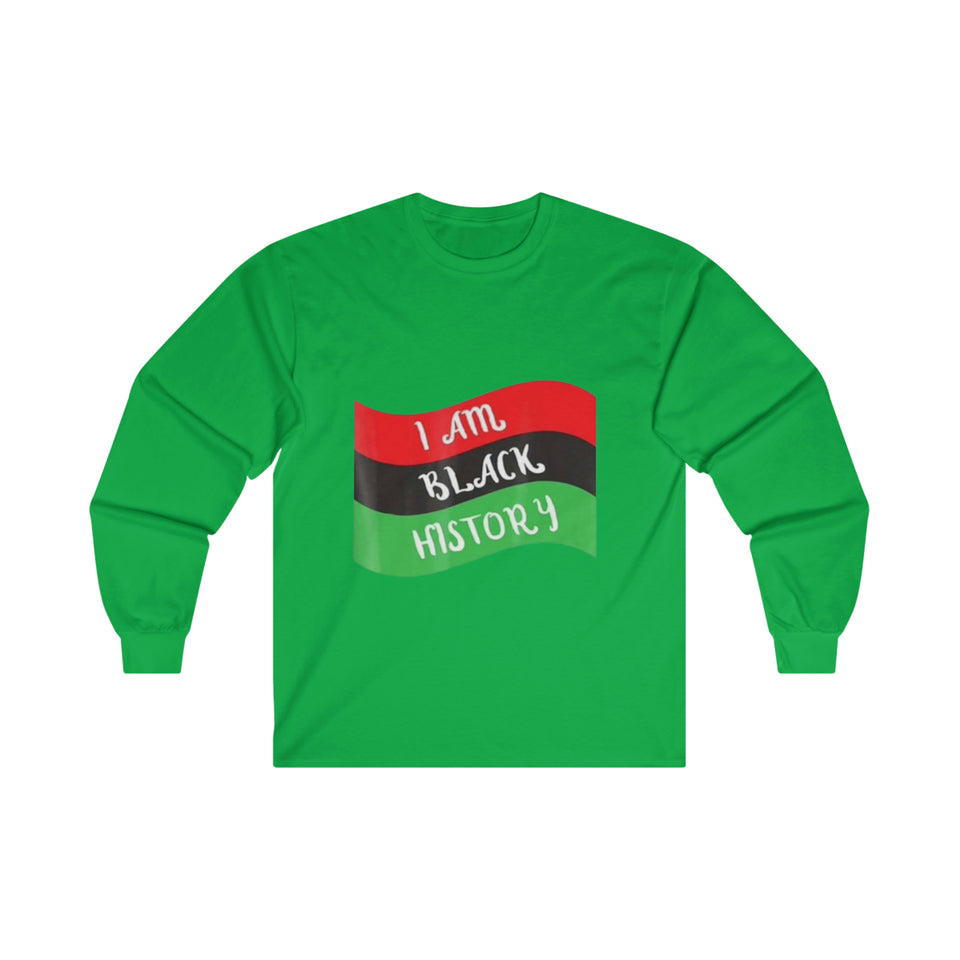 I Am Black History Ultra Cotton Long Sleeve Tee