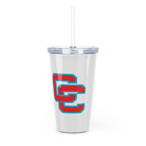 Charlotte Catholic Plastic Tumbler with Straw