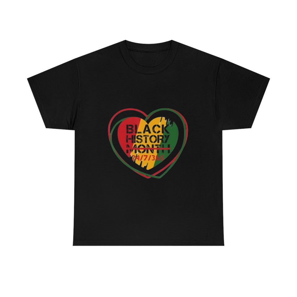Black History 24/7/365 Cotton Tee