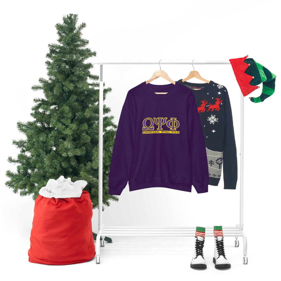 Omega Psi Phi Unisex Heavy Blend™ Crewneck Sweatshirt