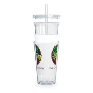 Black Lawyers Matter Plastic Tumbler with Straw