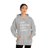 DOPE SNEAKERS AND A HOODIE Unisex Heavy Blend™ Hooded Sweatshirt