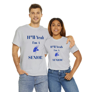 H*ll Yeah! Elizabeth City State Vikings Senior Unisex Heavy Cotton Tee