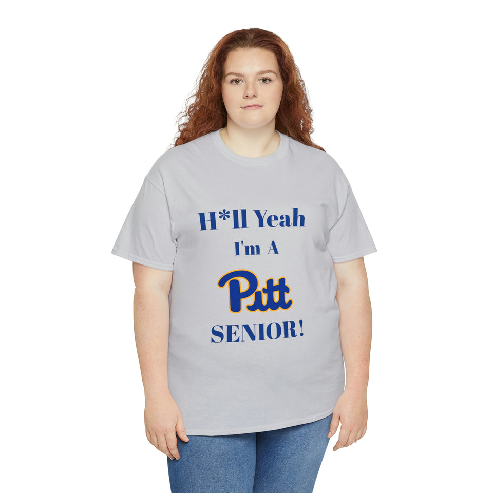 H*ll Yeah! University of Pittsburgh Senior Unisex Heavy Cotton Tee