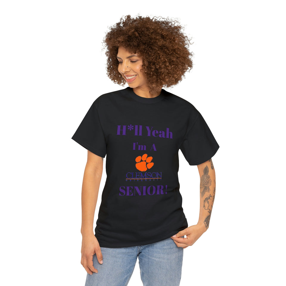 H*ll Yeah! Clemson Senior Unisex Heavy Cotton Tee