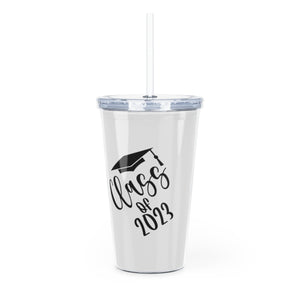 Class of 2023 Plastic Tumbler with Straw