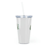 UNCC Mom Plastic Tumbler with Straw