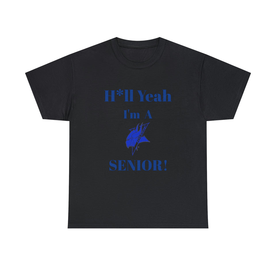 H*ll Yeah! Elizabeth City State Vikings Senior Unisex Heavy Cotton Tee