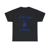 H*ll Yeah! Elizabeth City State Vikings Senior Unisex Heavy Cotton Tee