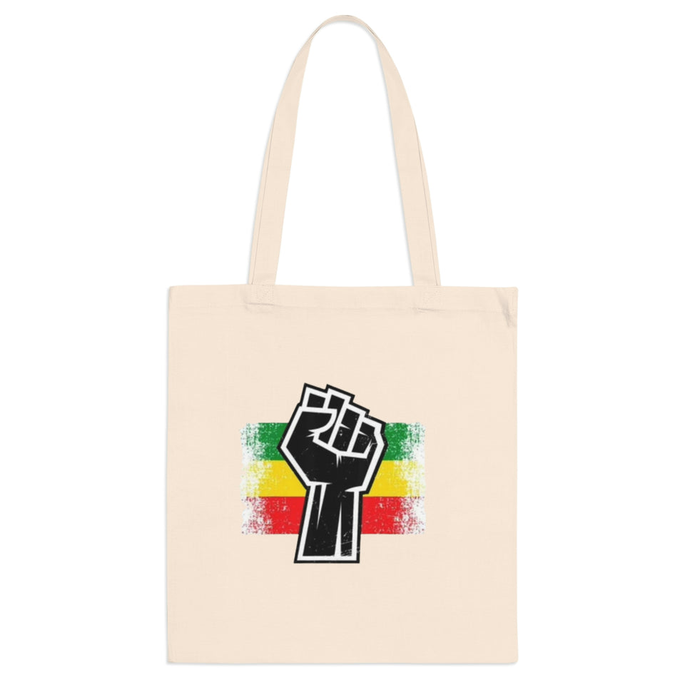 Black Fist Tote Bag